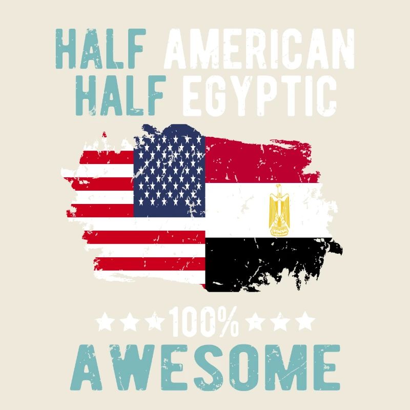 Half American, half Egyptian