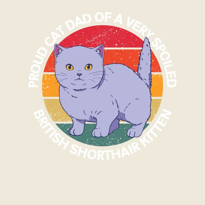 British Shorthair Dad Cats Gift