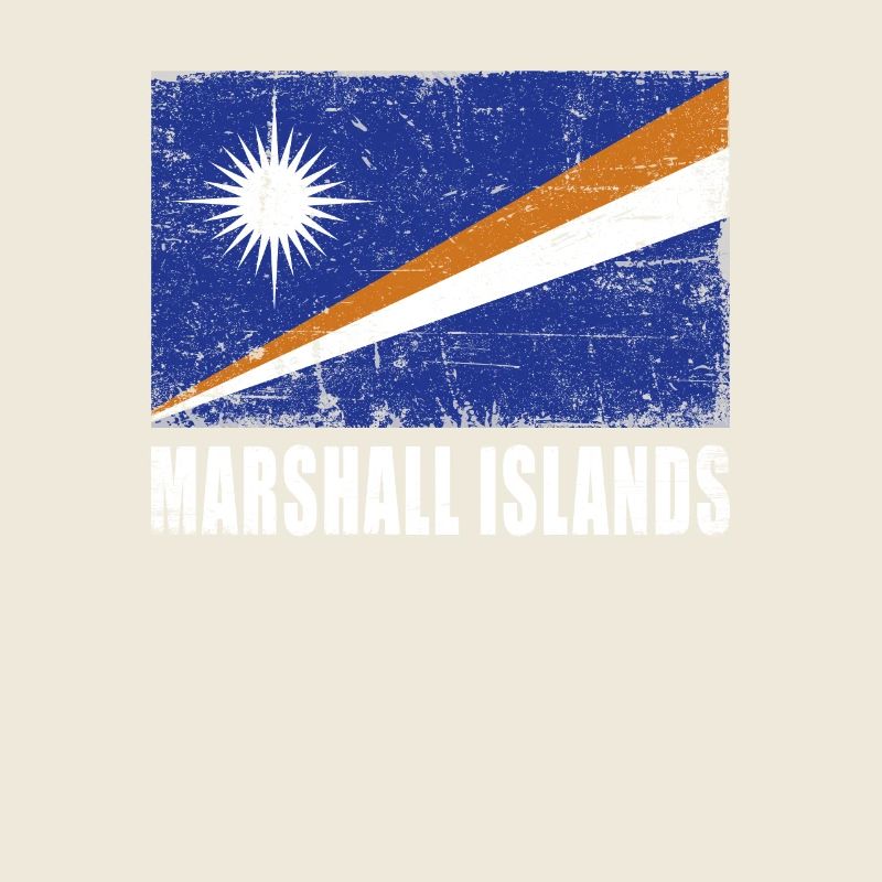 Drapeau des Îles Marshall Grunge Drapeau des Îles Marshall