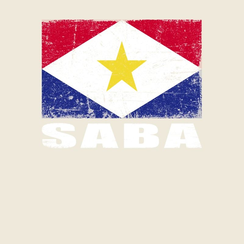 Saba Flag Grunge Saba Flag