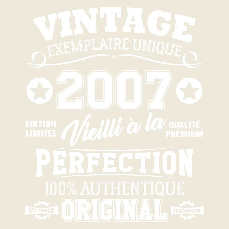Cadeau D'anniversaire Vintage Fabriqué En 2007