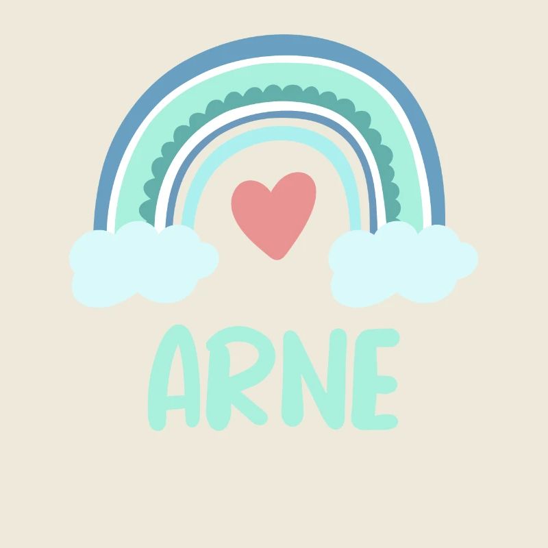 Arne Name Regenbogen Baby