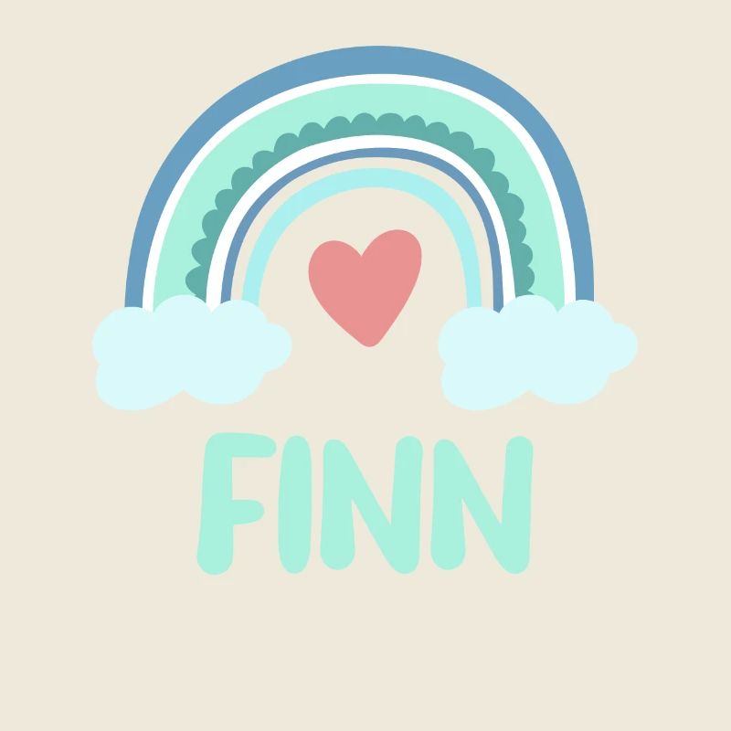 Finn Name Rainbow Baby