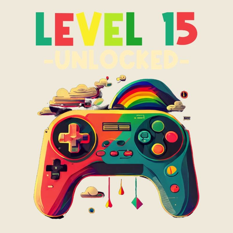 Level 15 Jahre Gaming 15er 15 Geburtstag