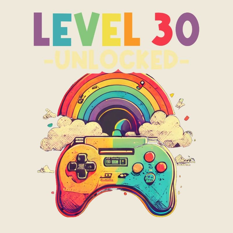 Level 30 Years Gaming 30s 30s Birthday