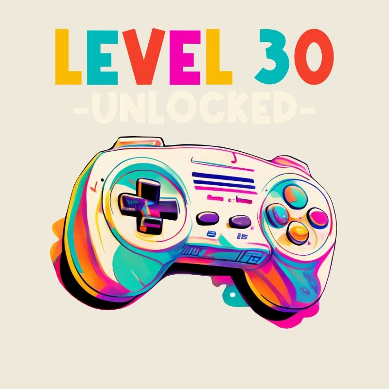 Niveau 30 ans Gaming 30s 30s Anniversaire
