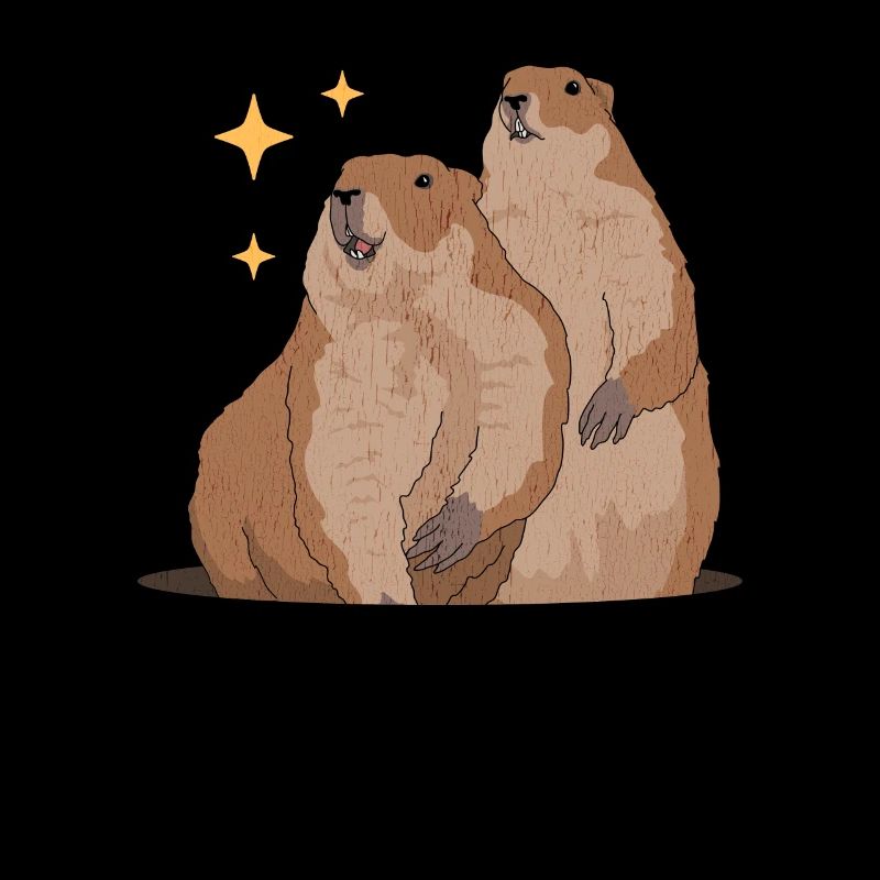 Murmeltiere Mankai Groundhog Munggen Geschenk