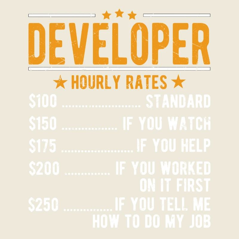 Salaire horaire du développeur