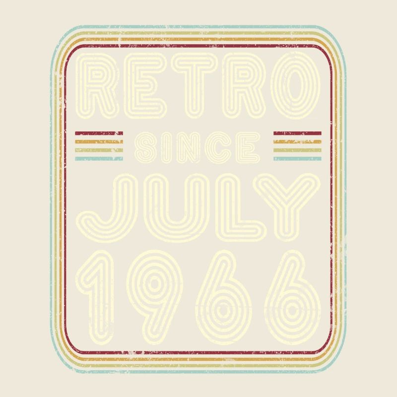 Anniversaire Juillet 1966 Cadeau Rétro