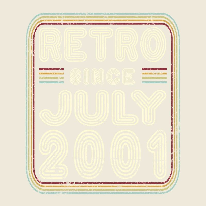 Birthday July 2001 Retro Gift