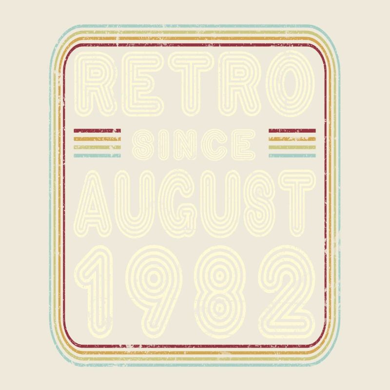 Anniversaire Août 1982 Cadeau rétro