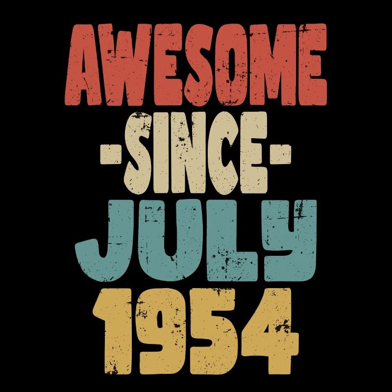 1954 Juli Geburtstag Retro