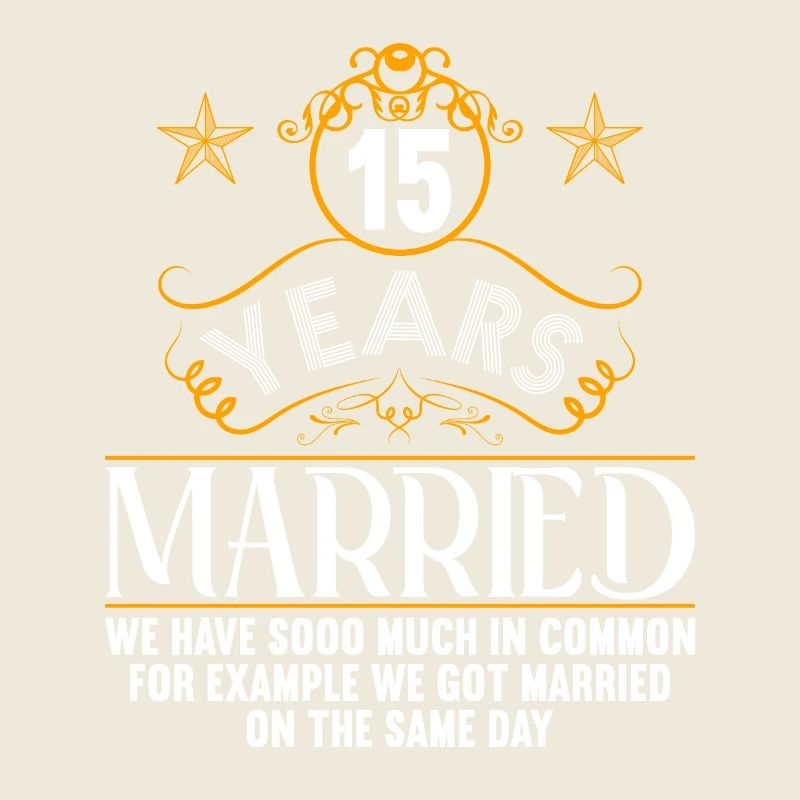 Nous avons beaucoup en commun 15e anniversaire de mariage