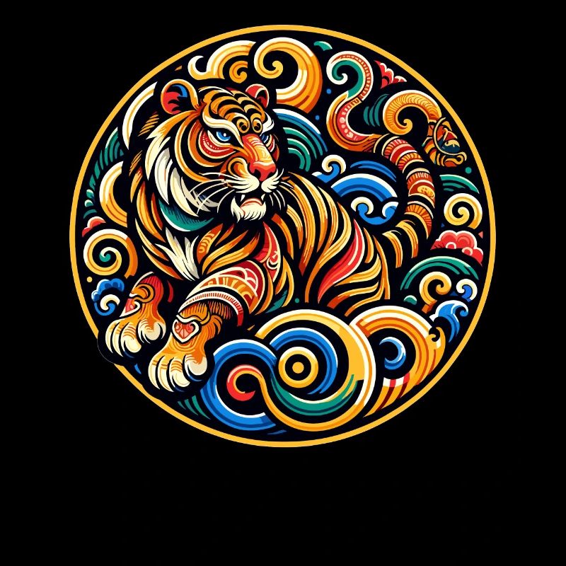 Chinese Zodiac Tiger Elegance and Power Inspired