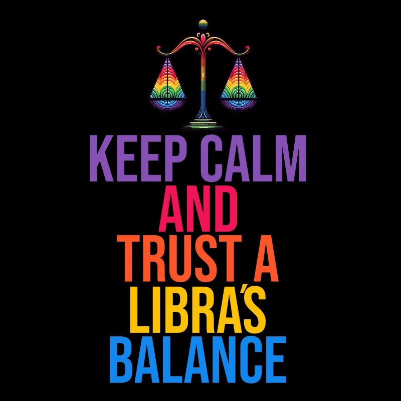 Waage Sternzeichen Harmonie Illustration