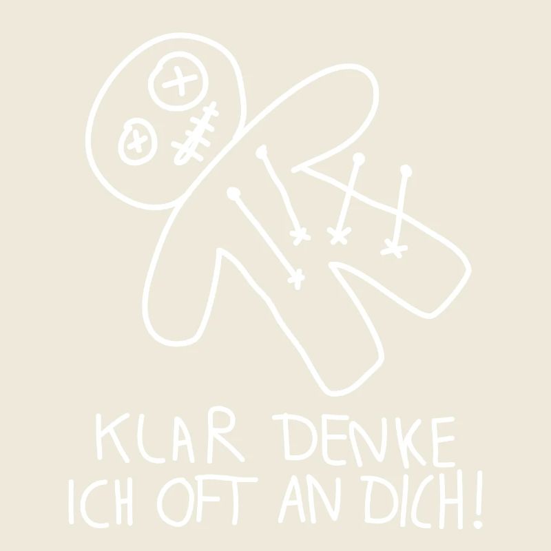 Klar denke ich oft an dich Voodoo Puppe Misanthrop