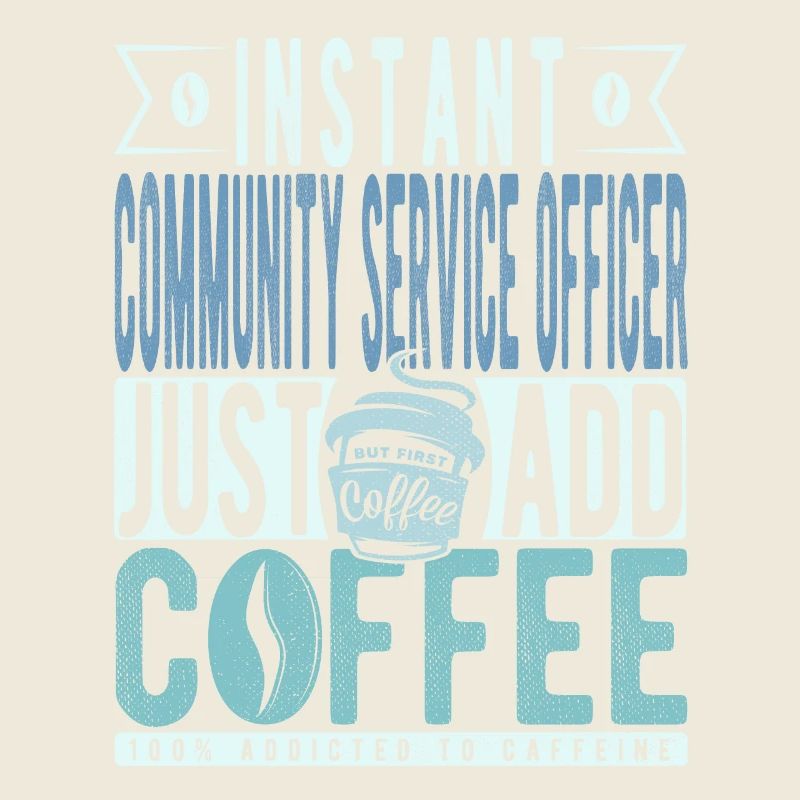 Instant-Zivildienstleistender fügen einfach Kaffee hinzu