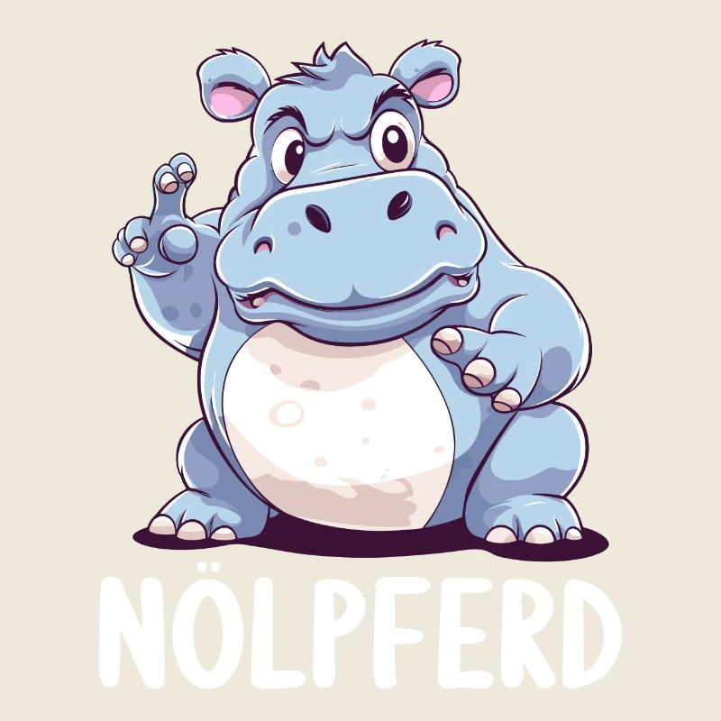 Nilpferd Hippo meckern Meckerer Nölpferd