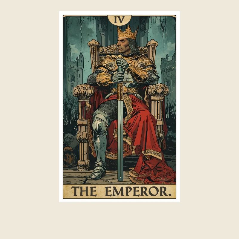 Carte de tarot L’Empereur Le Souverain