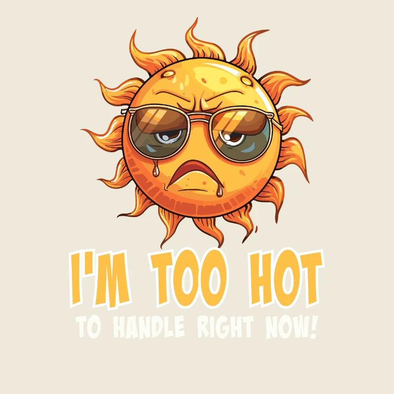 Trop chaud pour toucher le design du soleil