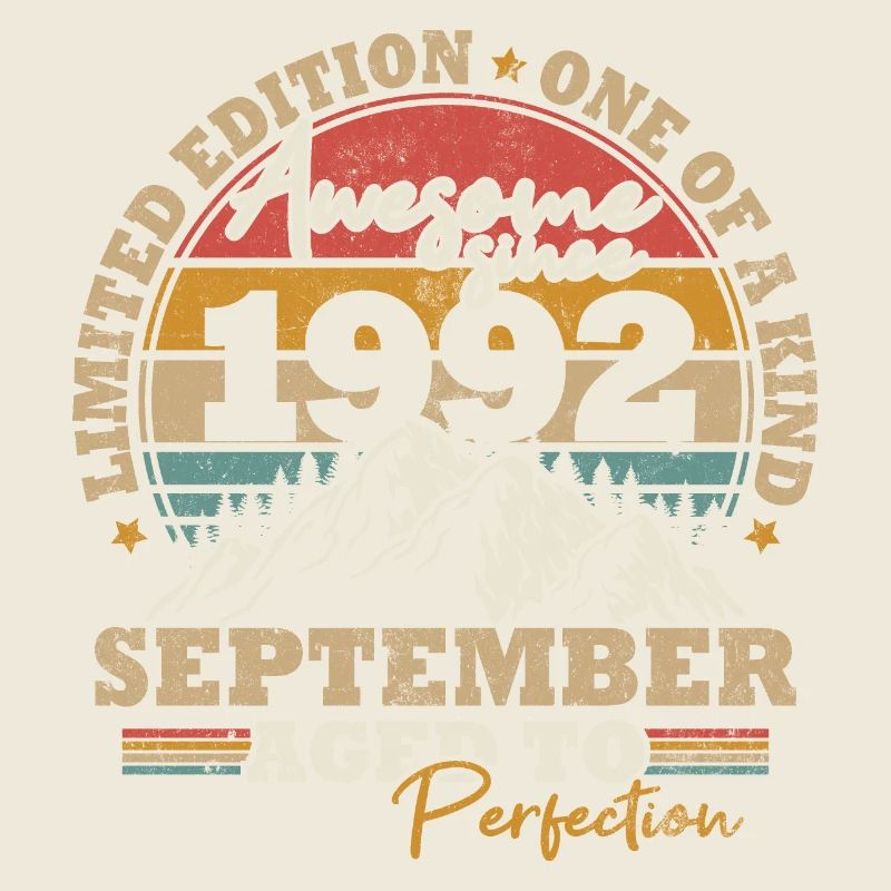 September 1992 Vintage Retro Geburtstagsgeschenk
