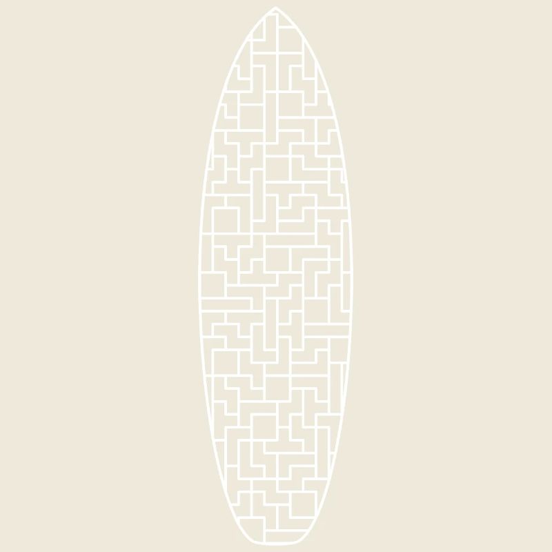 Brick surf (monochrom weiß)