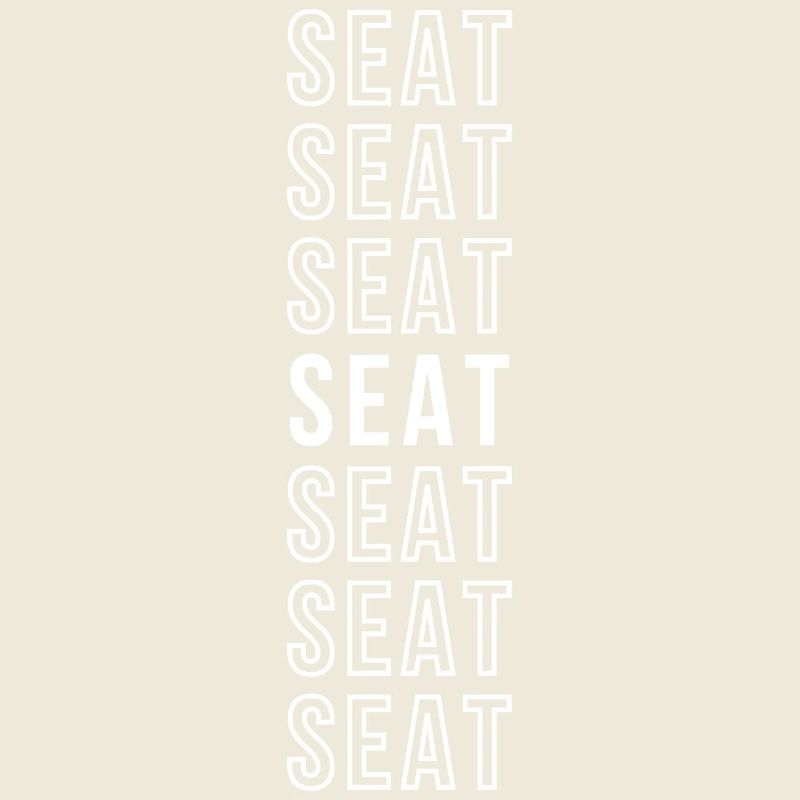 Word, Siege, minimalist typographic repetition