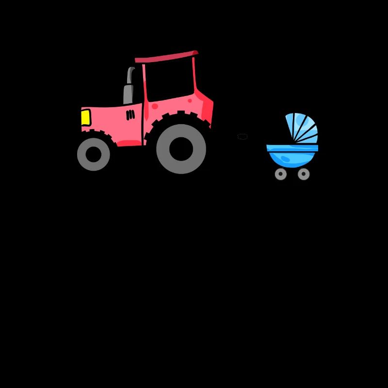 Traktor mit Babywagen