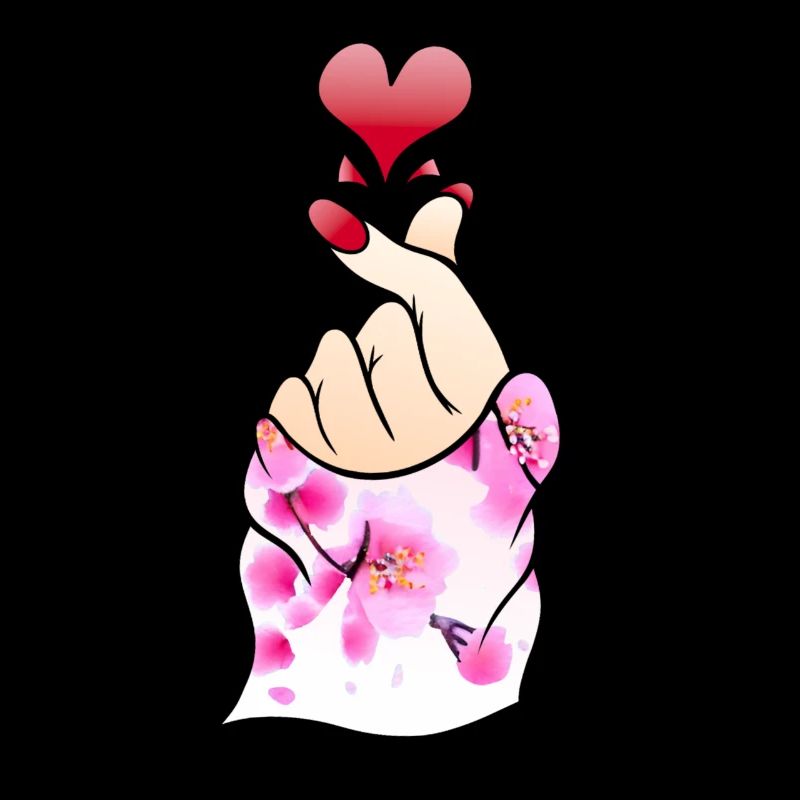 Finger Heart Snap K Pop coréen