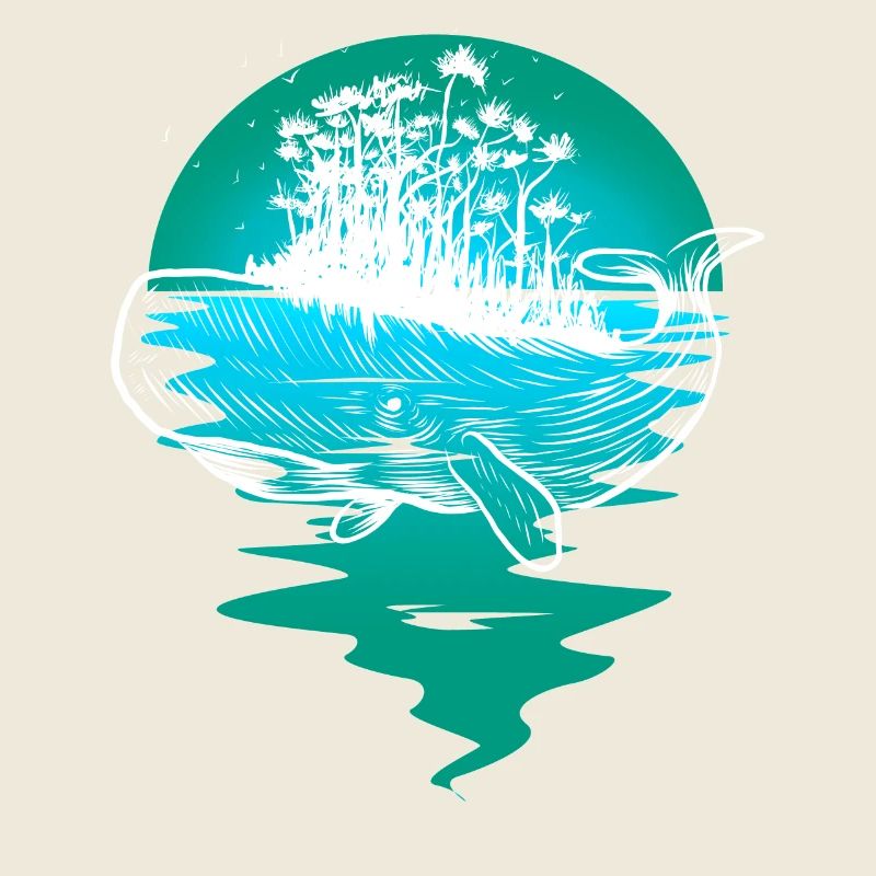 baleine, océan, poisson, poisson, mammifères marins