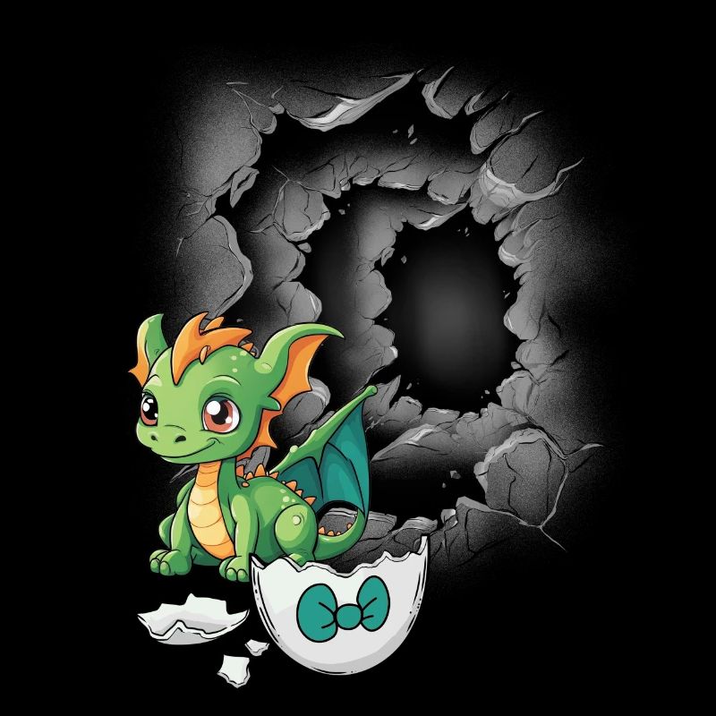 Baby Dino Drache Drachen Eierschale schlüpfen