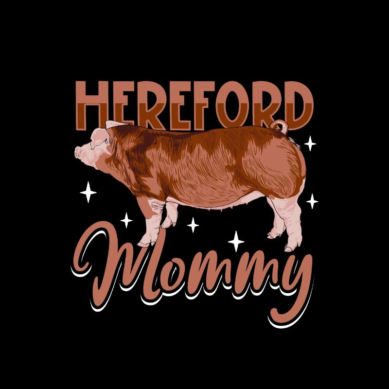Hereford Schwein Mama