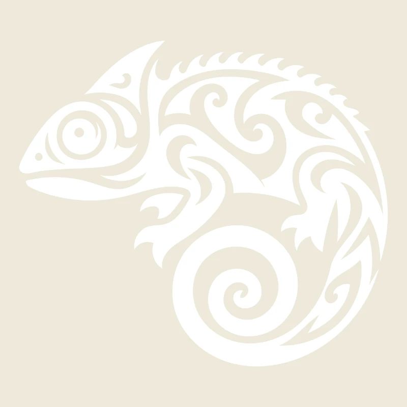 Joli petit tatouage caméléon