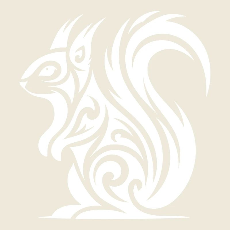 Süsses Eichhörnchen in Tattoo Style