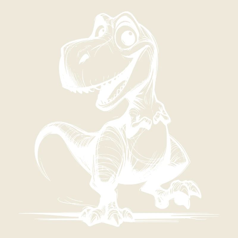 Drôle de petit T-Rex Dino Sketch