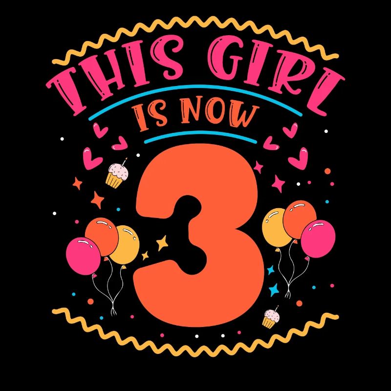 Cette fille a maintenant 3 | Thème Cupcake