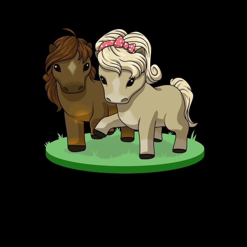 Pferdeliebe - Comic mit Pferdepaar