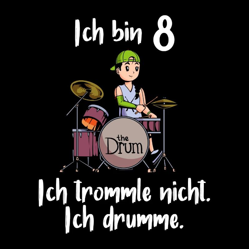 Ich bin 8 - Mädchen Schlagzeuger
