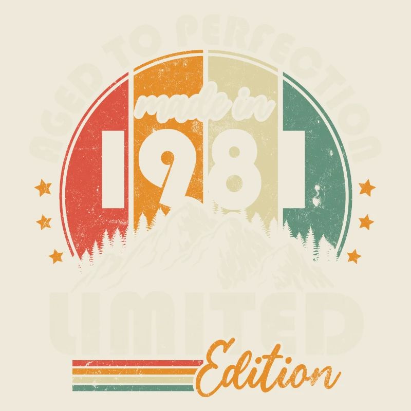 Vintage 1981 Vintage Retro Geburtstagsgeschenk