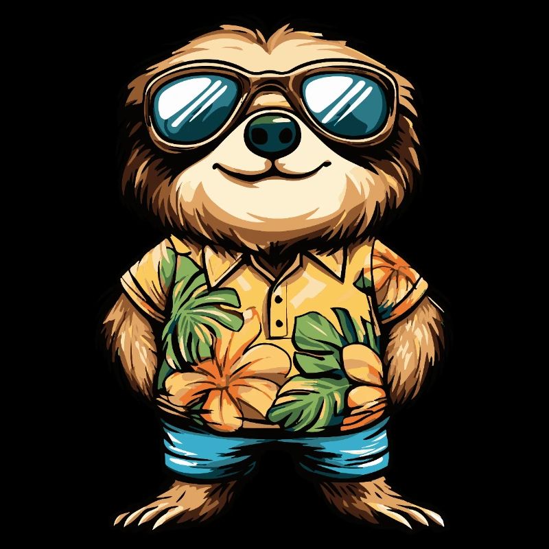 Faultier Cool Sommer