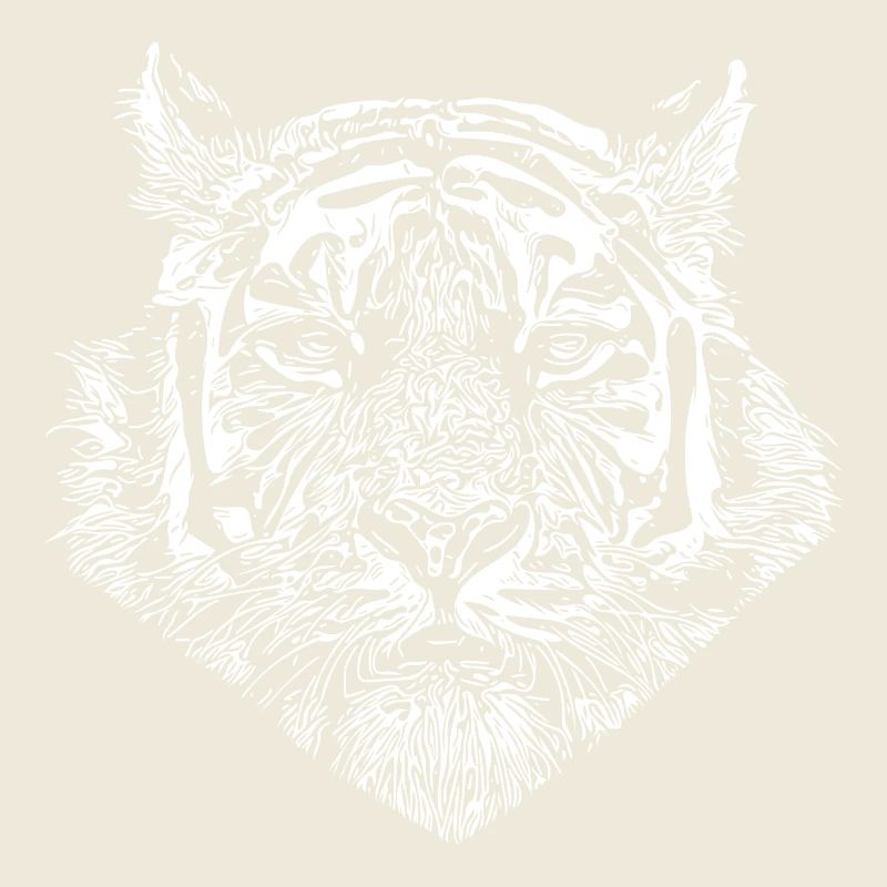 Grand chat tigre avec motif rayé