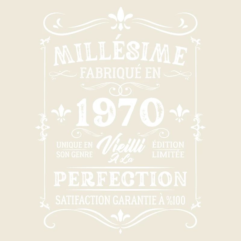 Cadeau D'anniversaire Millésime Fabriqué En 1970