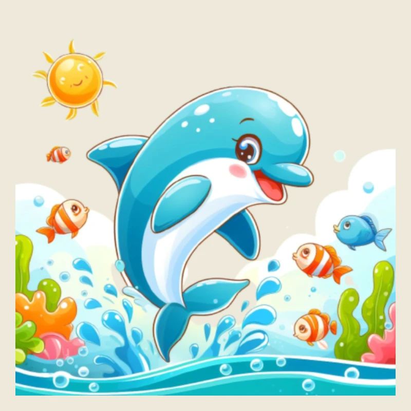 Dolphin Cartoon 1