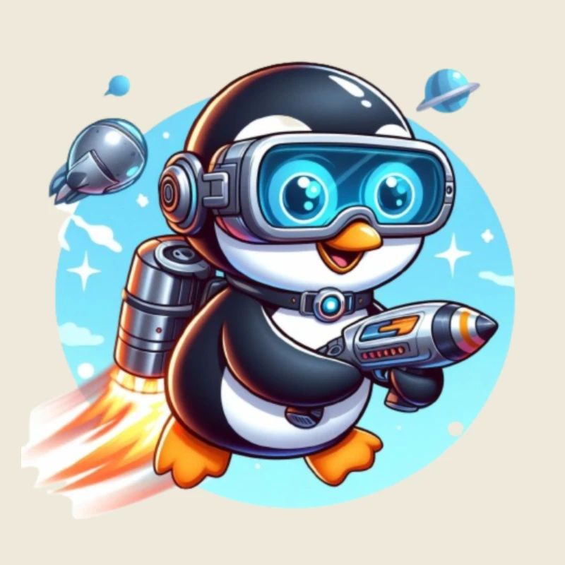 Futuristischer Pinguin 4