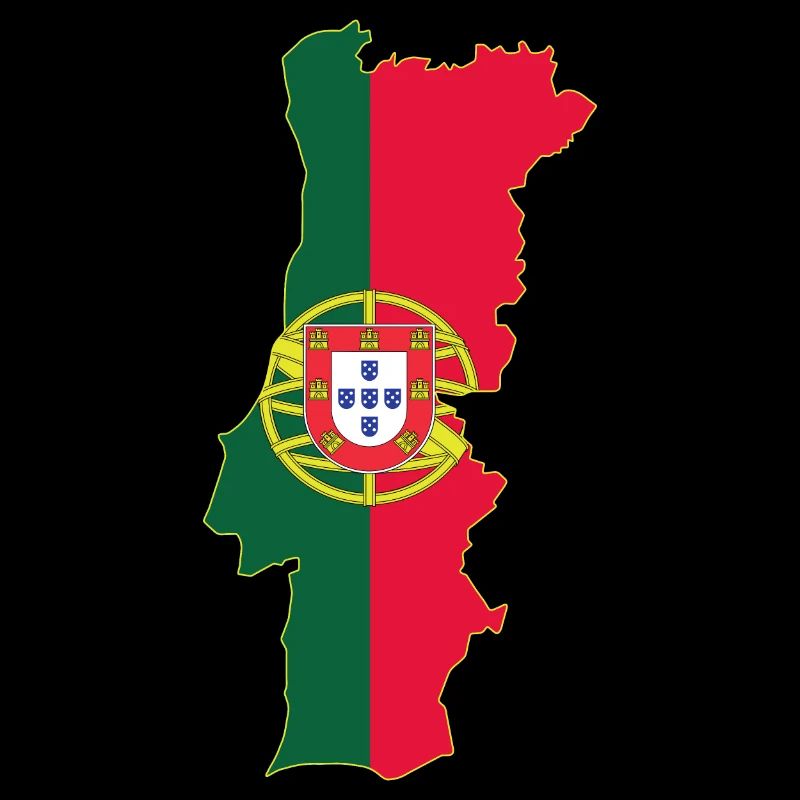 Drapeau et carte du Portugal