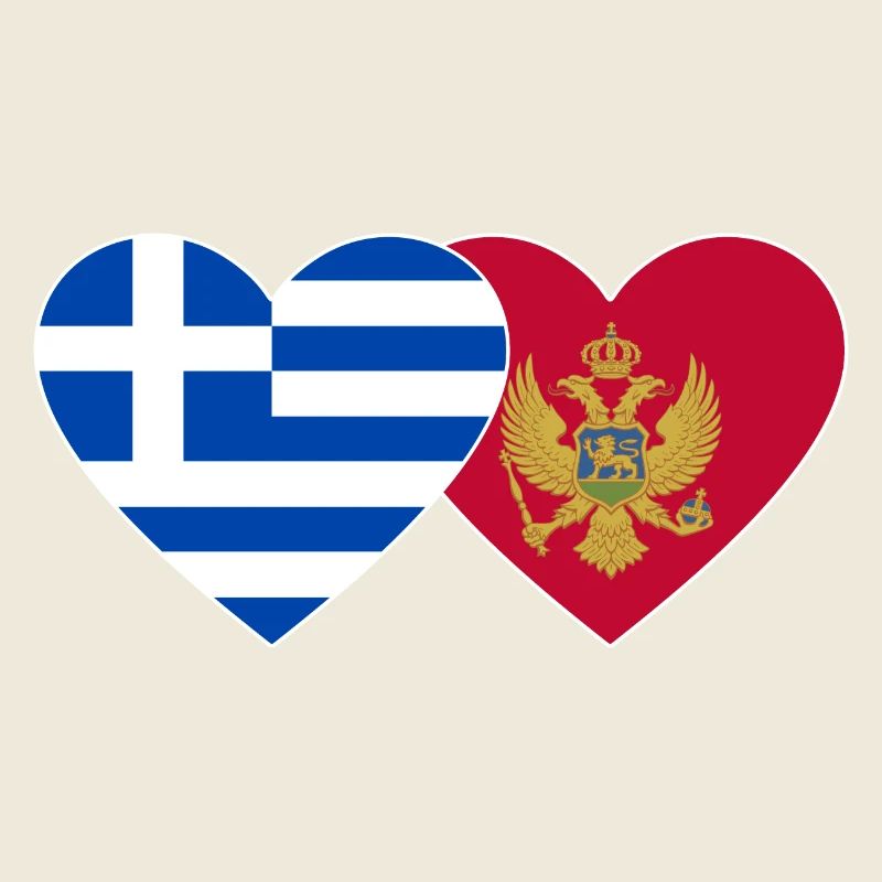 Greece Montenegro flag