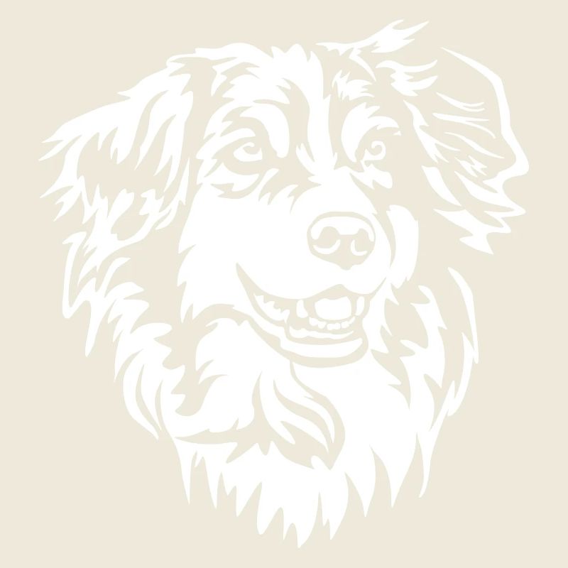 Australian Shepherd Kopf "Black Edition"
