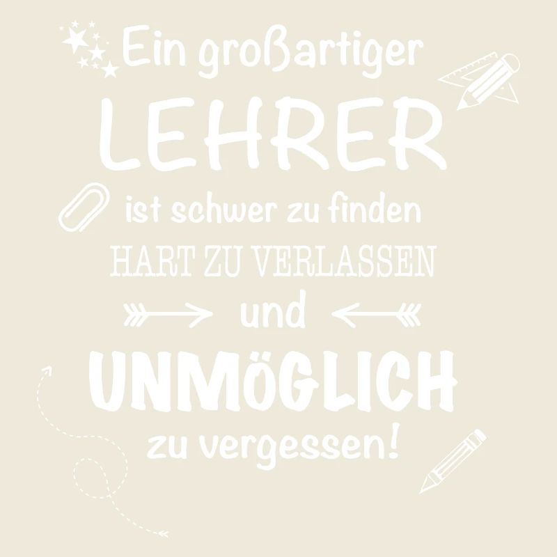 Ein großartiger Lehrer... weis