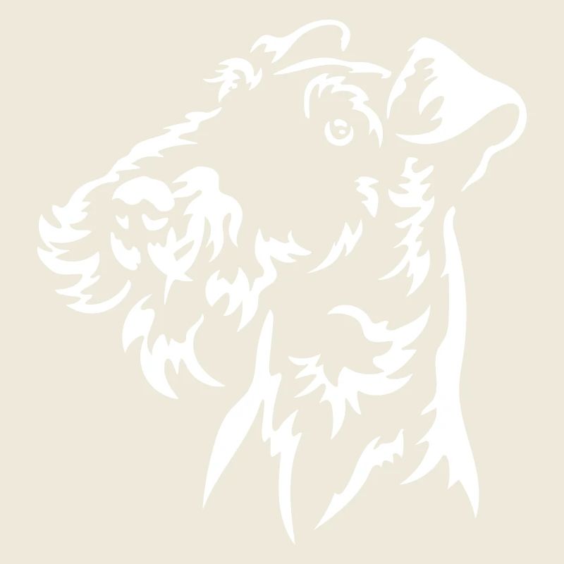 Foxterrier Kopf "Black Edition"