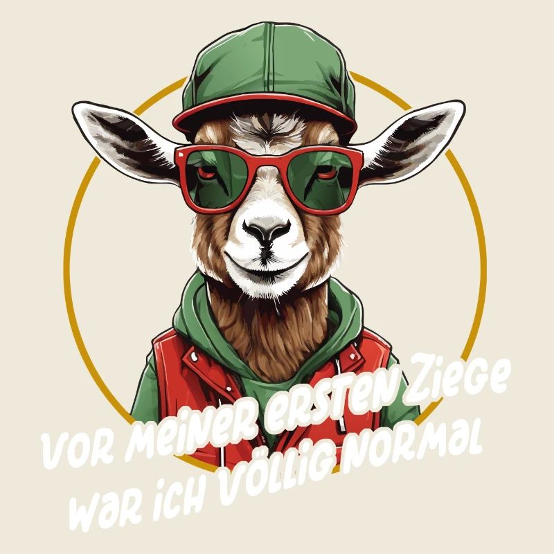 Vor den Ziegen war ich normal - lustiger Spruch